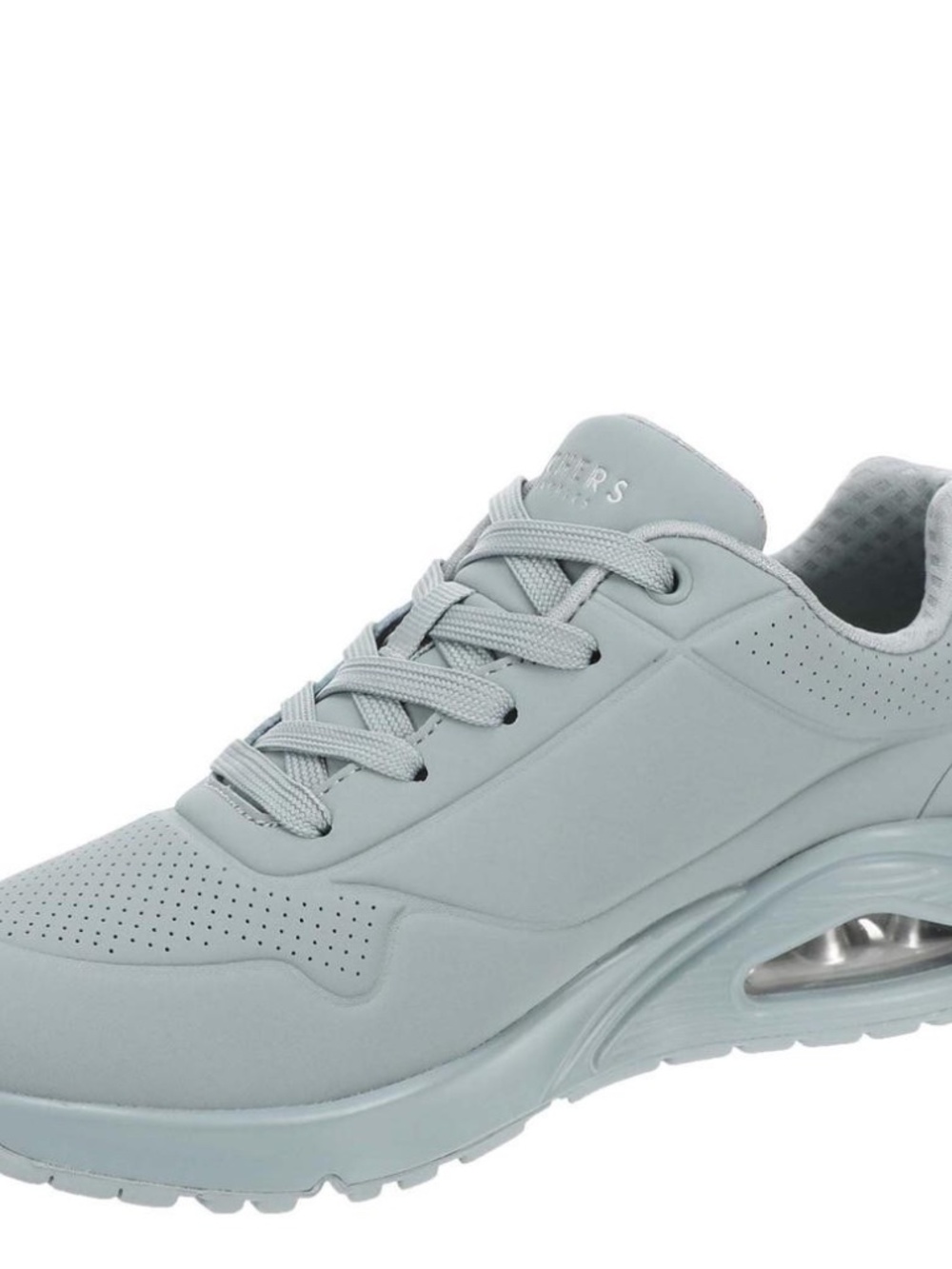 NEW NWT Women's Skechers Lace Up Sneakers Uno Stand On Air Foam Grey Blue 9.5 M - Picture 9 of 14